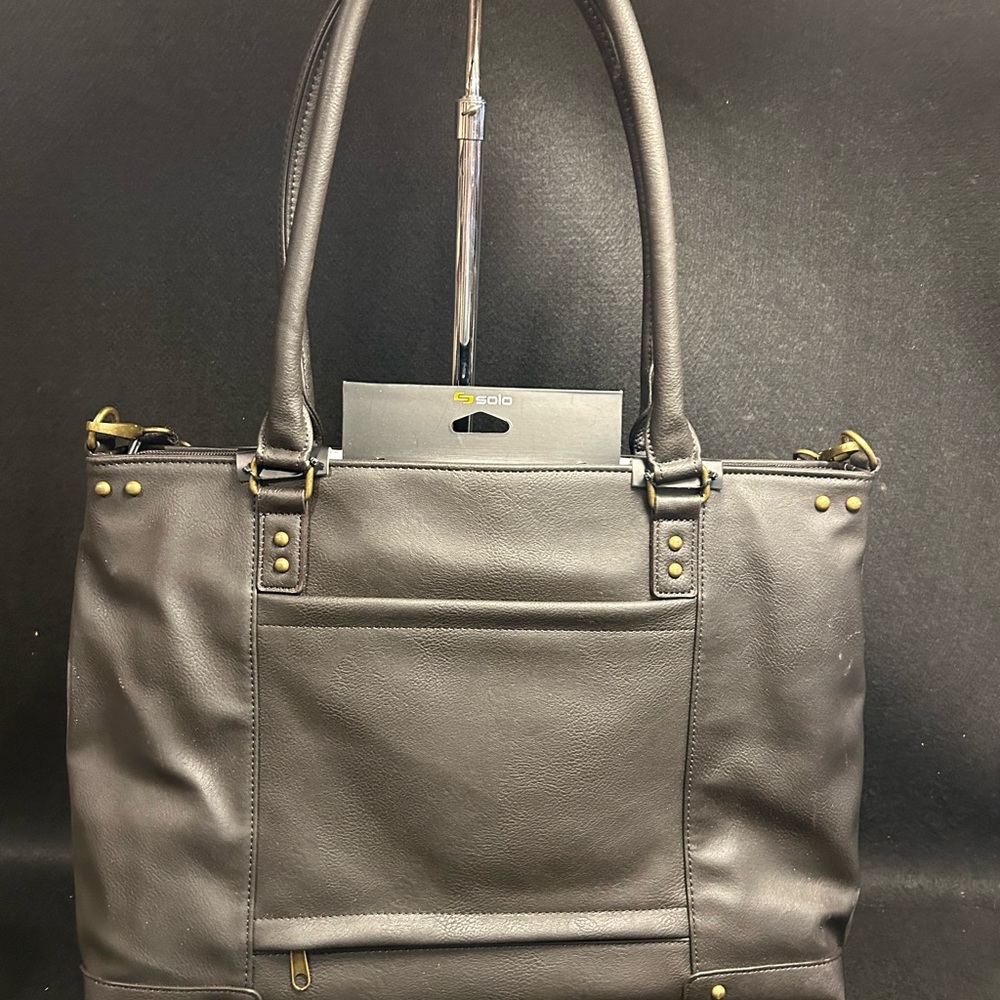 SOLO LAPTOP EXECUTIVE TOTE BLACK NWT